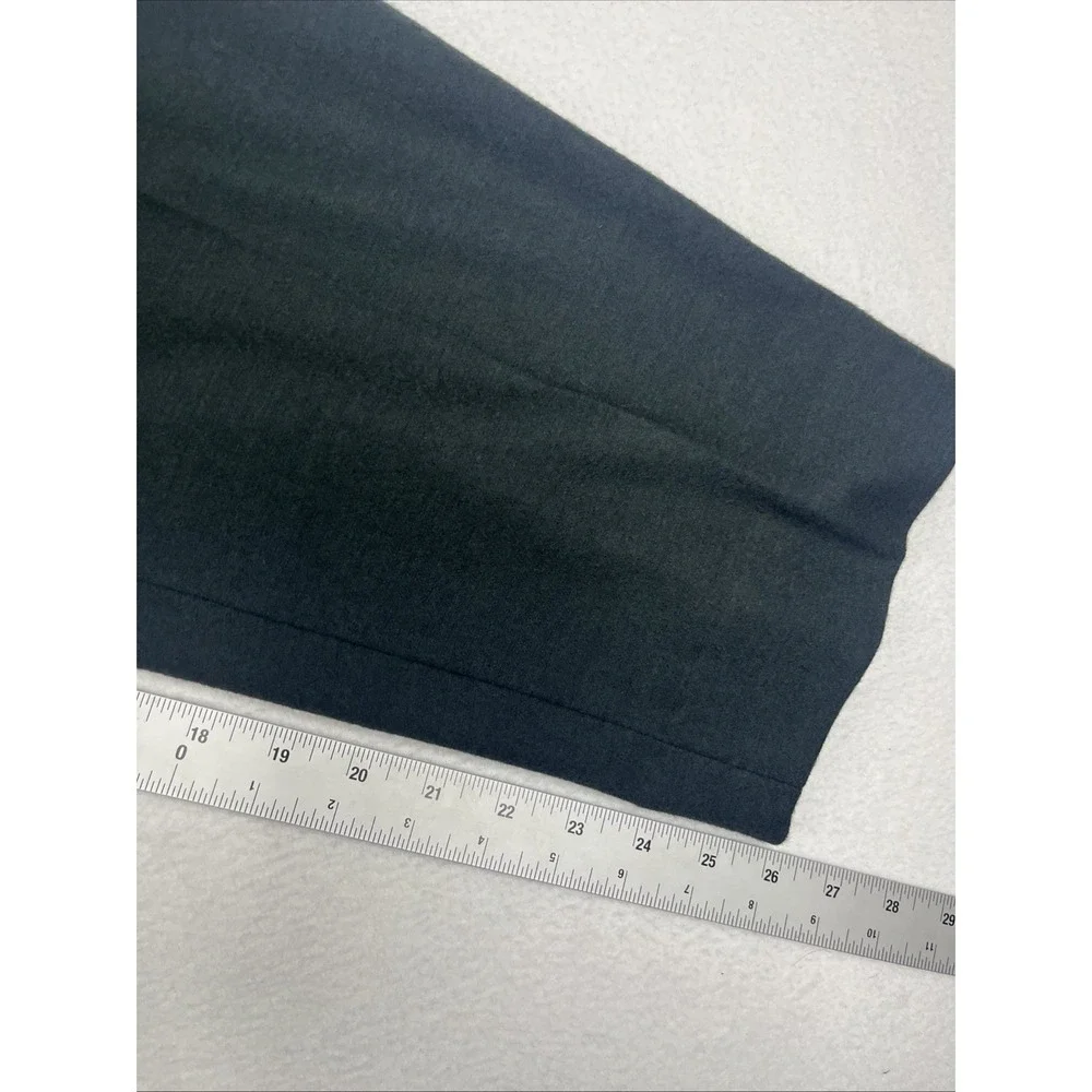 Vince Forest Green Wool Blend Cozy Pull On Pleated Pants Womens XL Forest Green